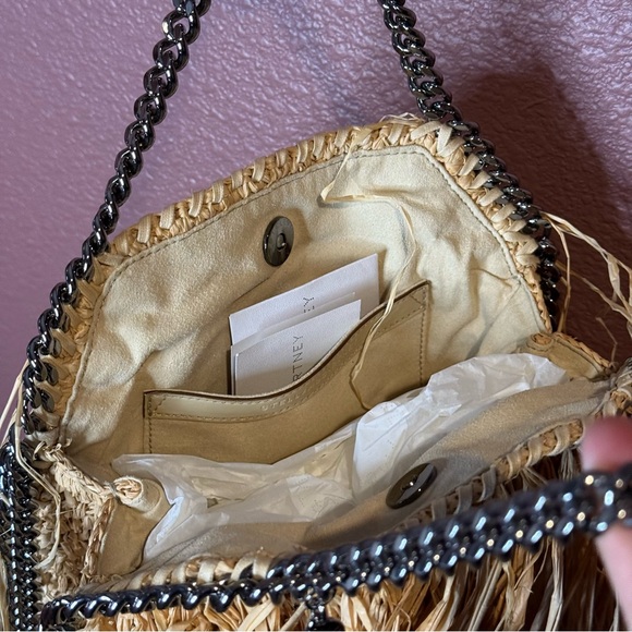 NWT Stella McCartney Falabella Straw Crossbody Bag (SHG-31305) - Picture 7 of 16